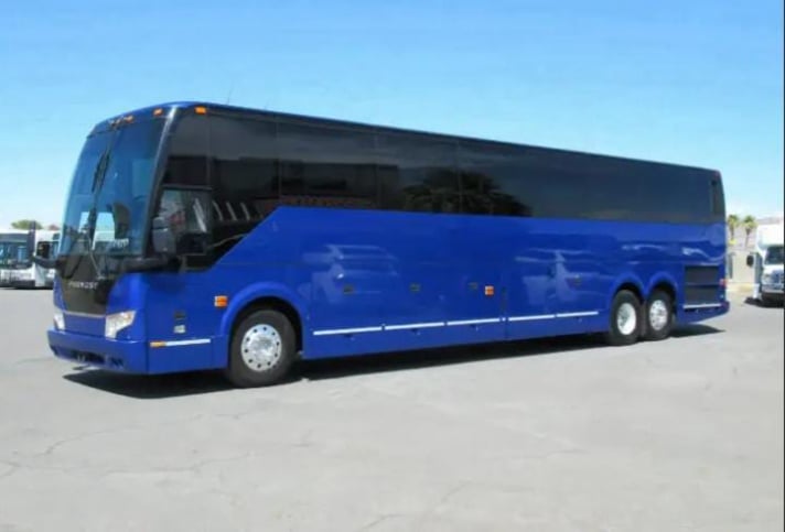 Elite Bus Rental USA charter bus exterior