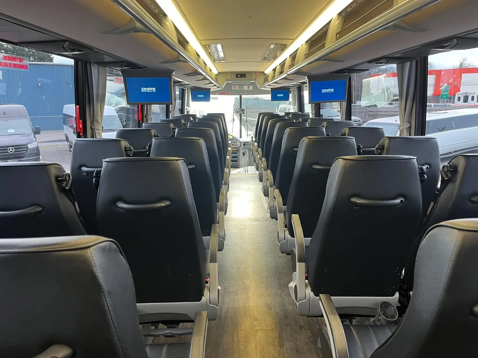 Charter bus for wedding shuttle