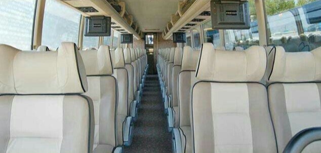 Charter bus with onboard Wi-Fi