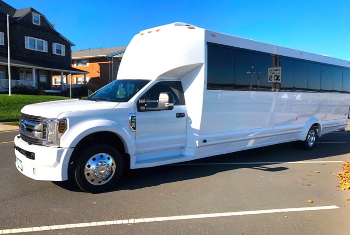 Elite Bus Rental USA party bus exterior