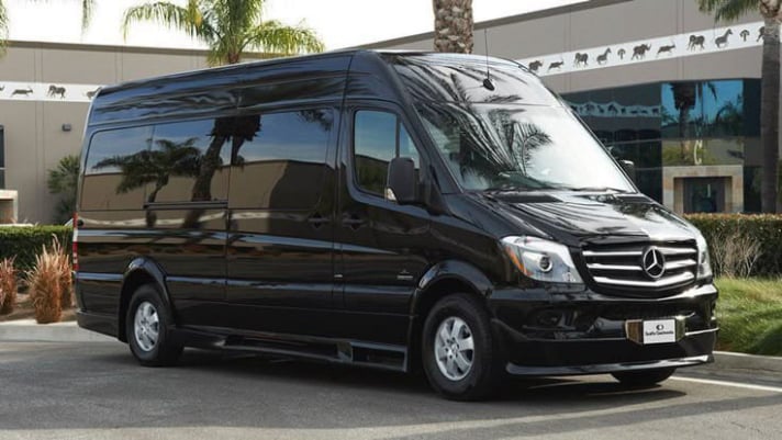 Elite Bus Rental USA executive sprinter van exterior